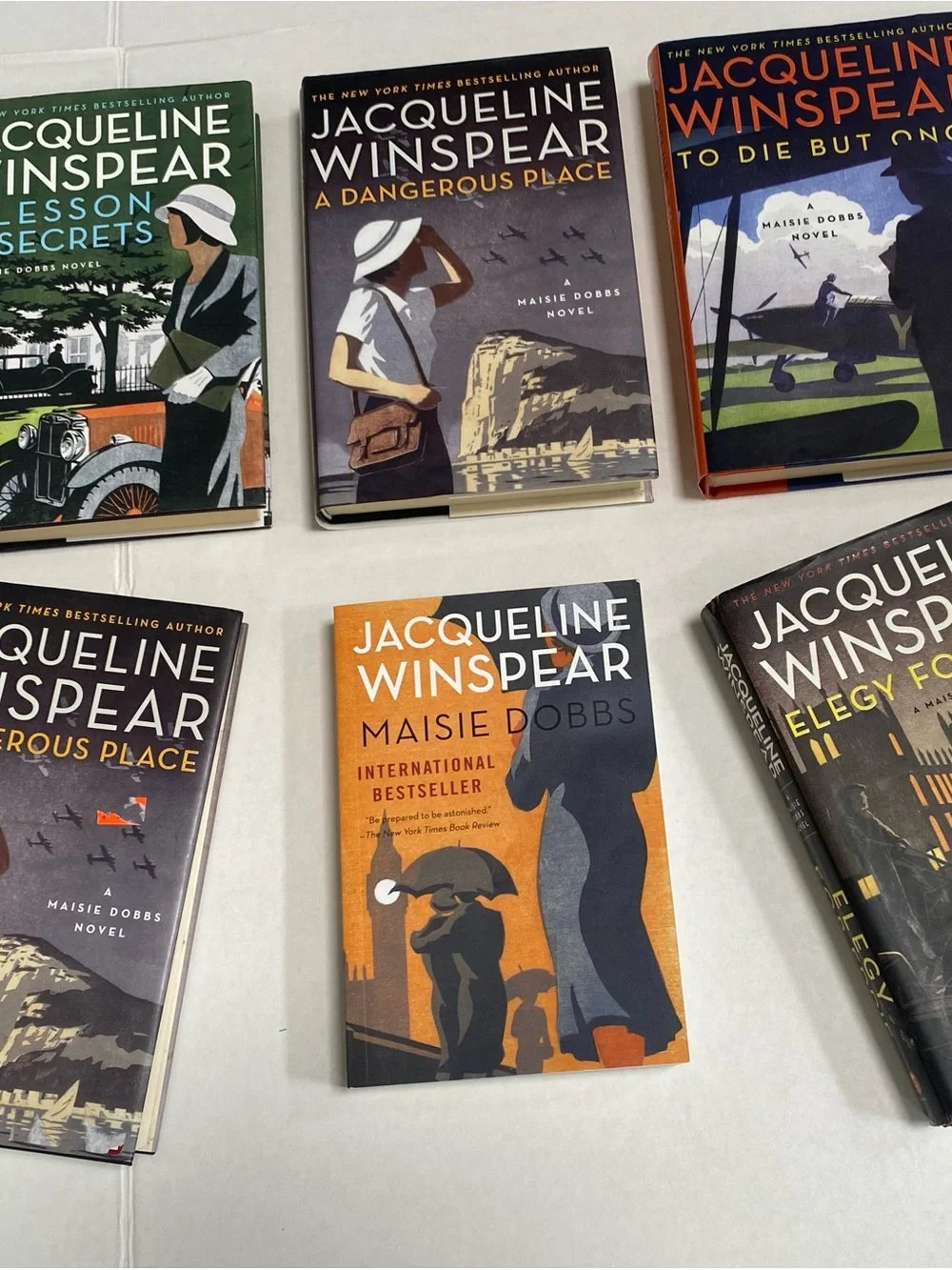 Lot of six Maisie Dobbs mysteries
